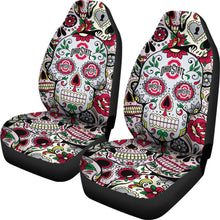Load image into Gallery viewer, Party Skull Ohio State Buckeyes Car Seat Covers