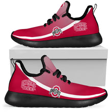 Load image into Gallery viewer, New Style Top Logo Ohio State Buckeyes Mesh Knit Sneakers