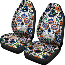 Load image into Gallery viewer, Party Skull New York Mets Car Seat Covers
