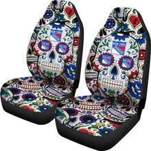 Load image into Gallery viewer, Party Skull New York Rangers Car Seat Covers