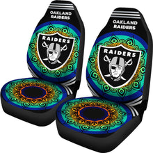 Load image into Gallery viewer, Unique Magical And Vibrant Oakland Raiders Car Seat Covers