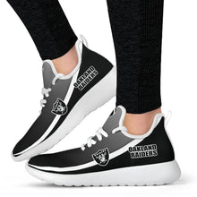 Load image into Gallery viewer, New Style Top Logo Oakland Raiders Mesh Knit Sneakers