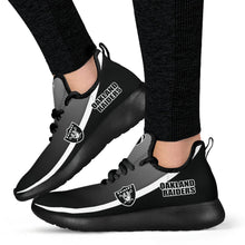 Load image into Gallery viewer, New Style Top Logo Oakland Raiders Mesh Knit Sneakers