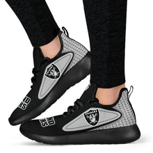 Load image into Gallery viewer, Legend React Oakland Raiders Mesh Knit Sneakers