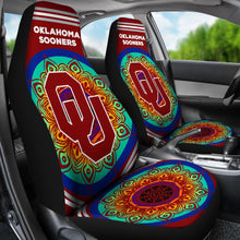 Load image into Gallery viewer, Unique Magical And Vibrant Oklahoma Sooners Car Seat Covers