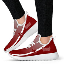 Load image into Gallery viewer, New Style Top Logo Oklahoma Sooners Mesh Knit Sneakers