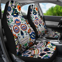 Load image into Gallery viewer, Party Skull New York Mets Car Seat Covers