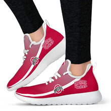 Load image into Gallery viewer, New Style Top Logo Ohio State Buckeyes Mesh Knit Sneakers