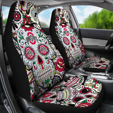 Load image into Gallery viewer, Party Skull Ohio State Buckeyes Car Seat Covers