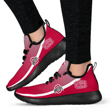Load image into Gallery viewer, New Style Top Logo Ohio State Buckeyes Mesh Knit Sneakers