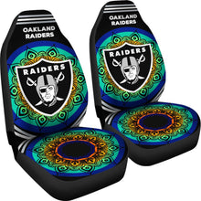 Load image into Gallery viewer, Unique Magical And Vibrant Oakland Raiders Car Seat Covers