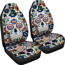 Load image into Gallery viewer, Party Skull New York Mets Car Seat Covers