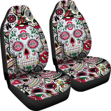 Load image into Gallery viewer, Party Skull Ohio State Buckeyes Car Seat Covers