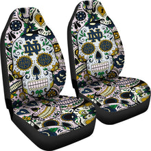 Load image into Gallery viewer, Party Skull Notre Dame Fighting Irish Car Seat Covers