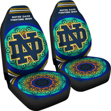 Load image into Gallery viewer, Unique Magical And Vibrant Notre Dame Fighting Irish Car Seat Covers