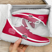 Load image into Gallery viewer, New Style Top Logo Ohio State Buckeyes Mesh Knit Sneakers