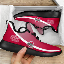 Load image into Gallery viewer, New Style Top Logo Ohio State Buckeyes Mesh Knit Sneakers