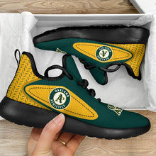 Load image into Gallery viewer, Legend React Oakland Athletics Mesh Knit Sneakers