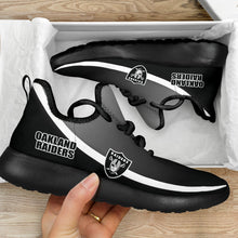 Load image into Gallery viewer, New Style Top Logo Oakland Raiders Mesh Knit Sneakers