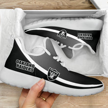 Load image into Gallery viewer, New Style Top Logo Oakland Raiders Mesh Knit Sneakers